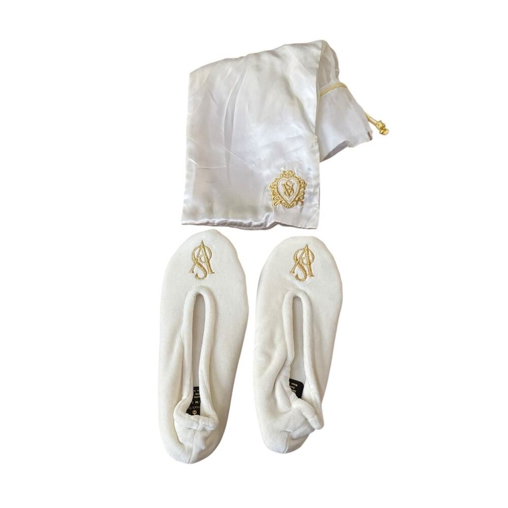 VTG (?) Victoria Secret Slippers‎ With Bag Small Medium Size 5 - 7 Ballet Night